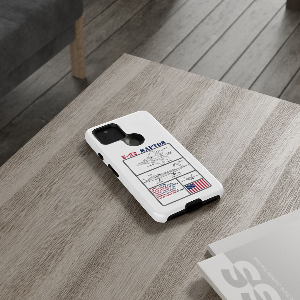 F-22 Raptor Schematic edition phone case (USAF Colour-Way)