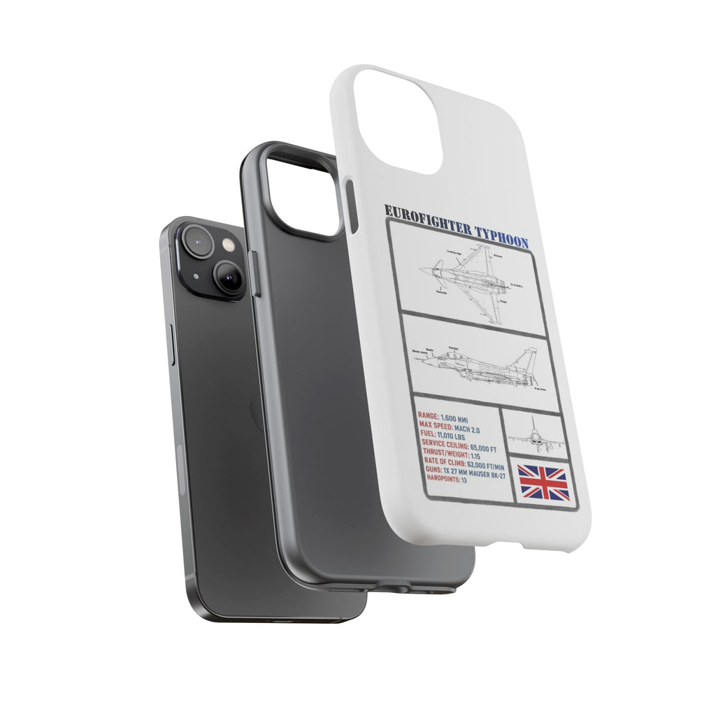 Eurofighter typhoon Schematic edition phone case (RAF Colour-Way)