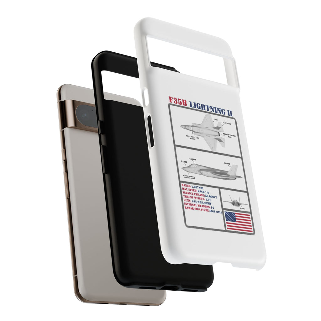 F-35 Lightning II Schematic edition phone case (USAF Colour-Way)