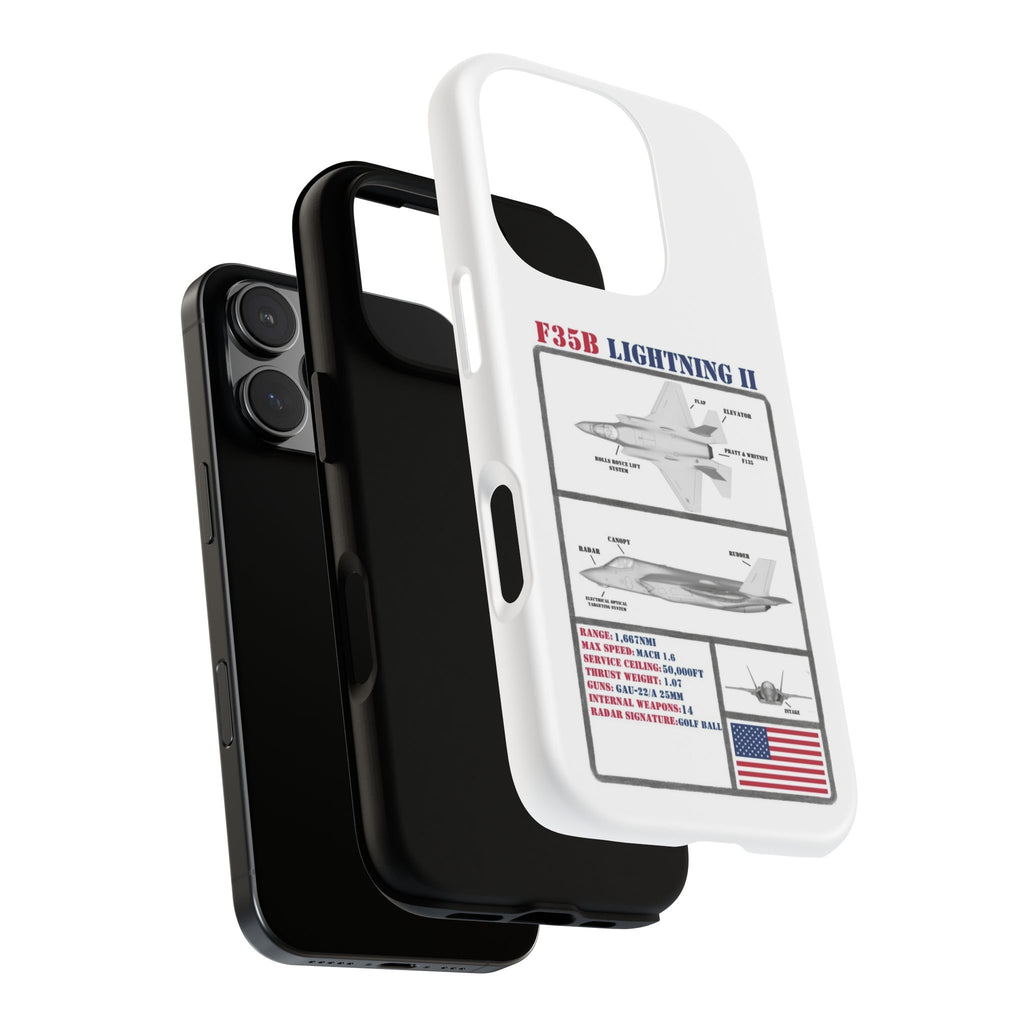 F-35 Lightning II Schematic edition phone case (USAF Colour-Way)
