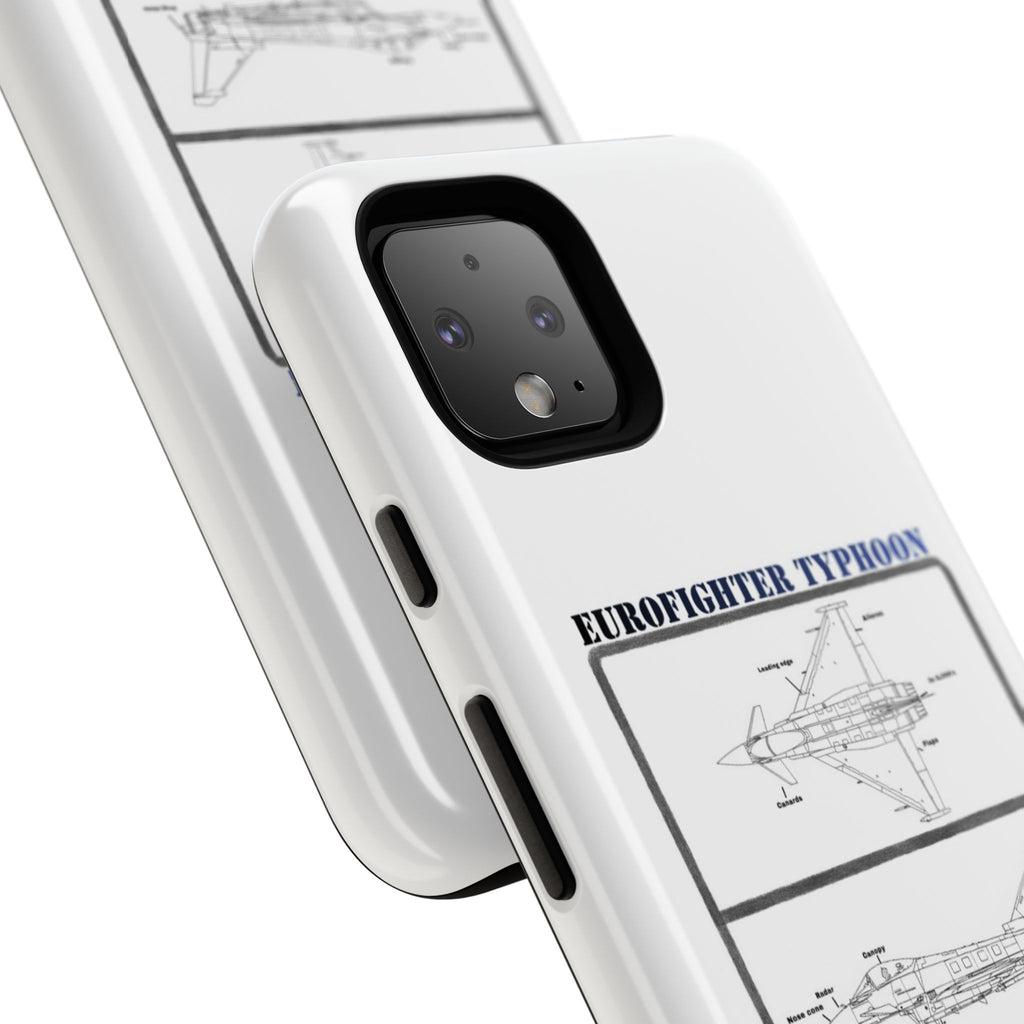 Eurofighter typhoon Schematic edition phone case (RAF Colour-Way)