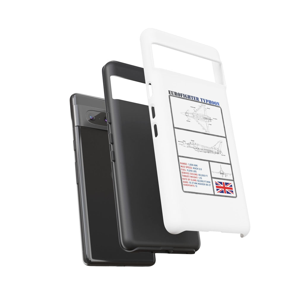 Eurofighter typhoon Schematic edition phone case (RAF Colour-Way)