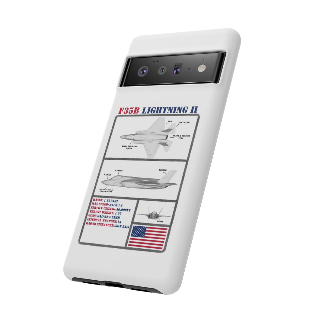 F-35 Lightning II Schematic edition phone case (USAF Colour-Way)
