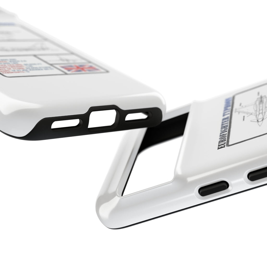 Eurofighter typhoon Schematic edition phone case (RAF Colour-Way)