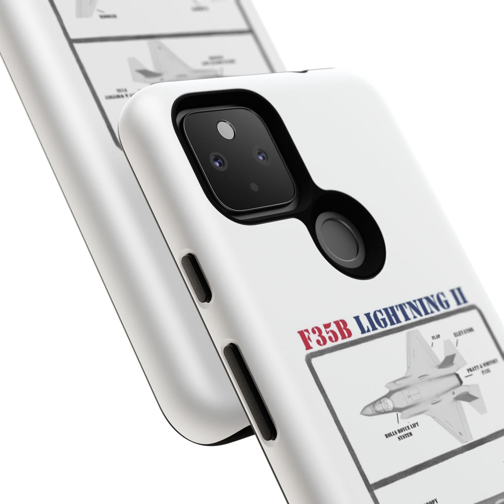 F-35 Lightning II Schematic edition phone case (USAF Colour-Way)