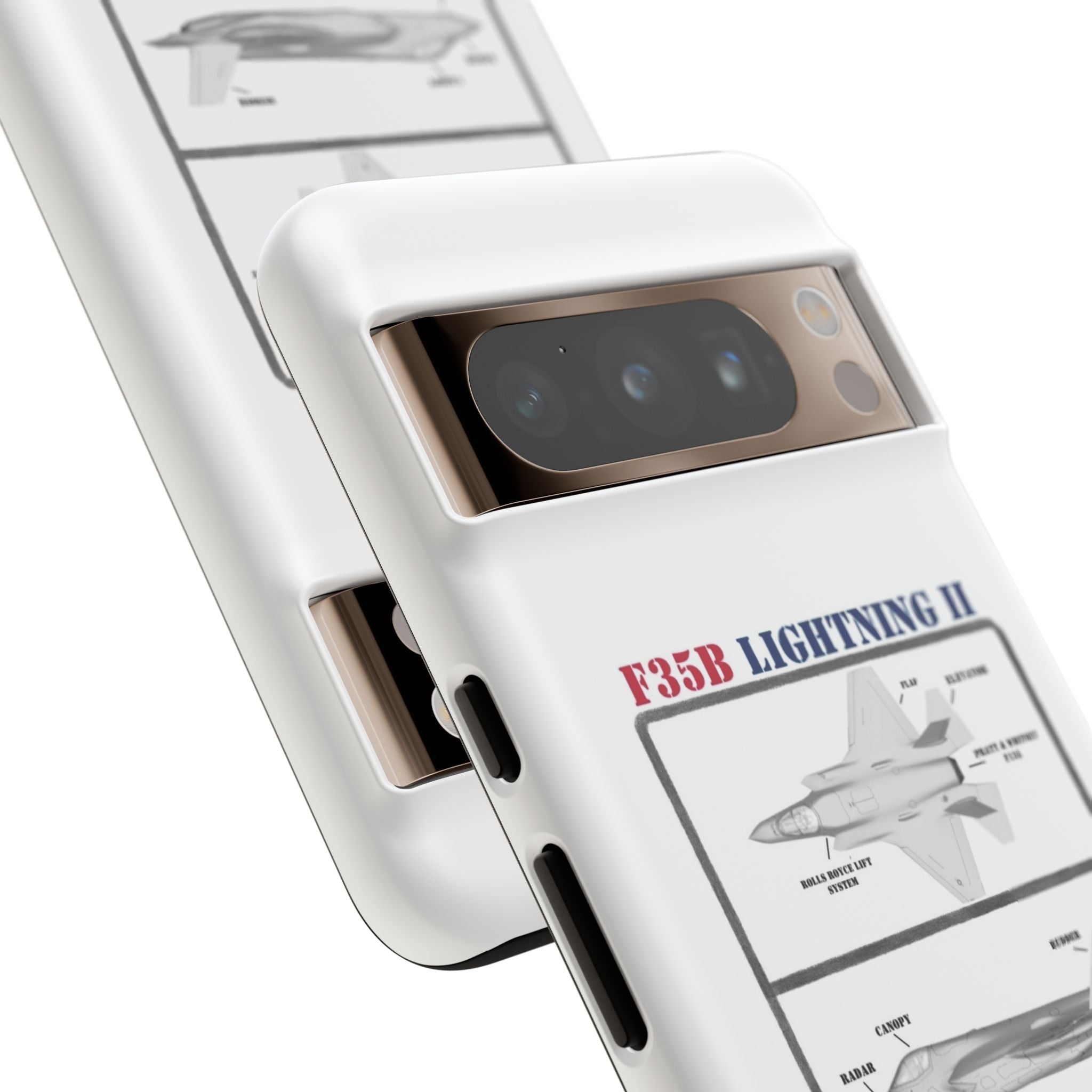 F-35 Lightning II Schematic edition phone case (USAF Colour-Way)
