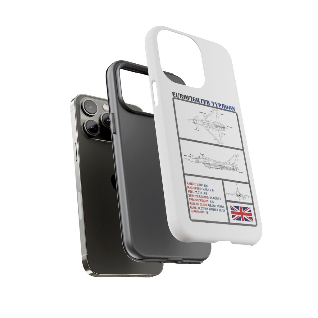 Eurofighter typhoon Schematic edition phone case (RAF Colour-Way)