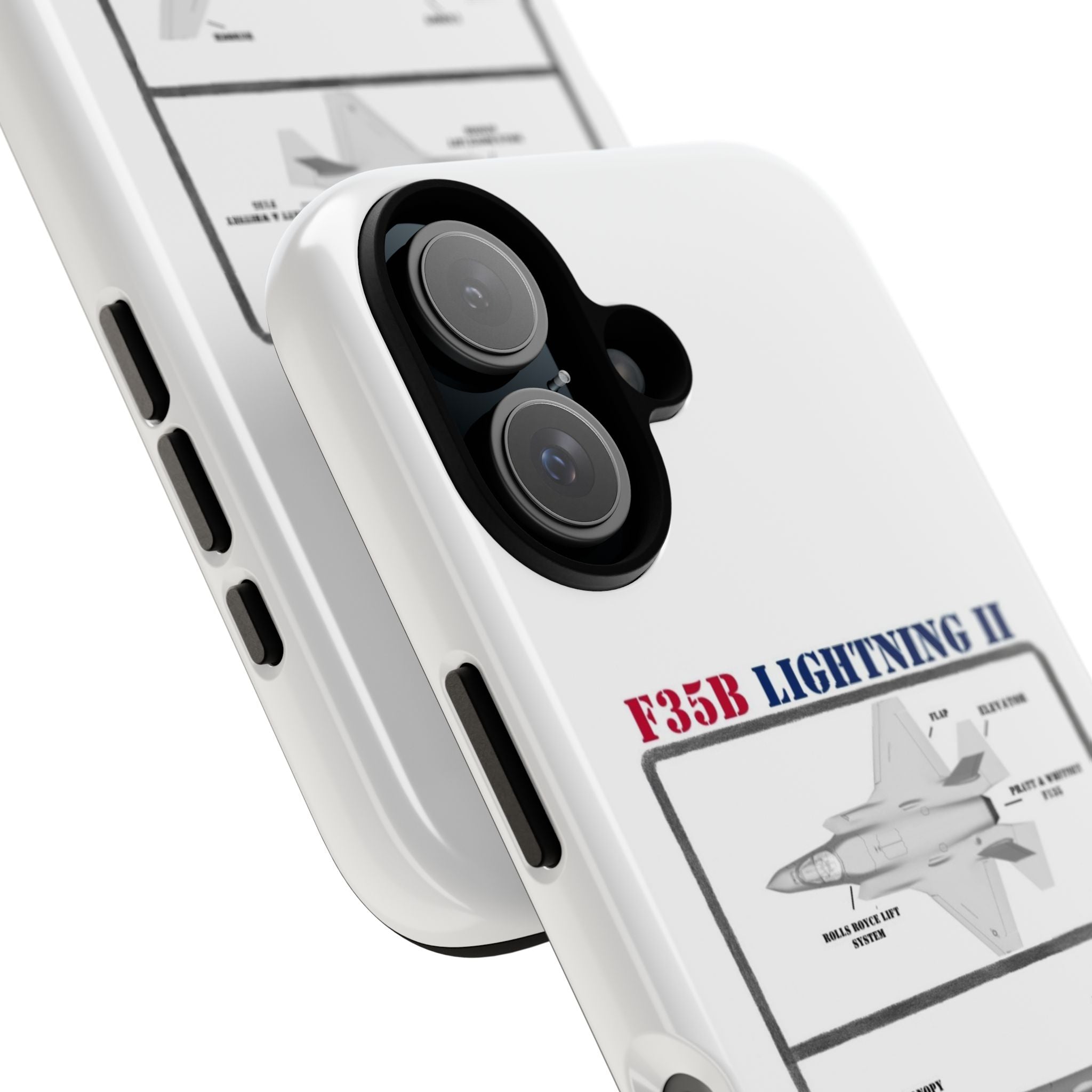 F-35 Lightning II Schematic edition phone case (USAF Colour-Way)