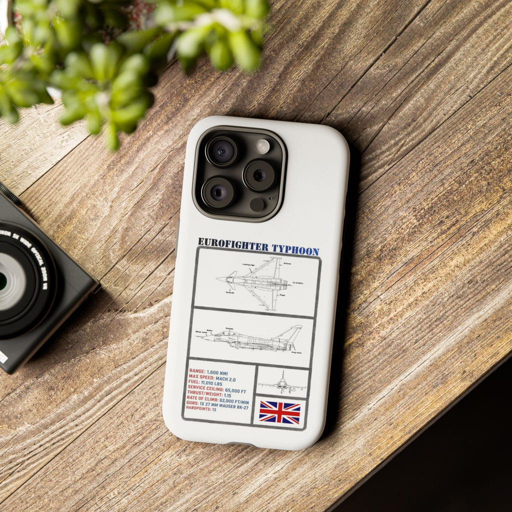 Eurofighter typhoon Schematic edition phone case (RAF Colour-Way)