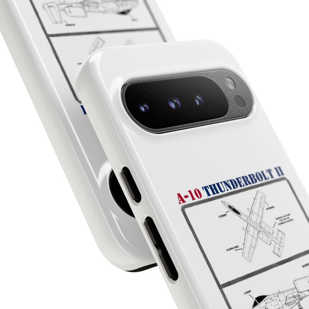 A-10 Thunderbolt Schematic edition phone case (USAF Colour-Way)