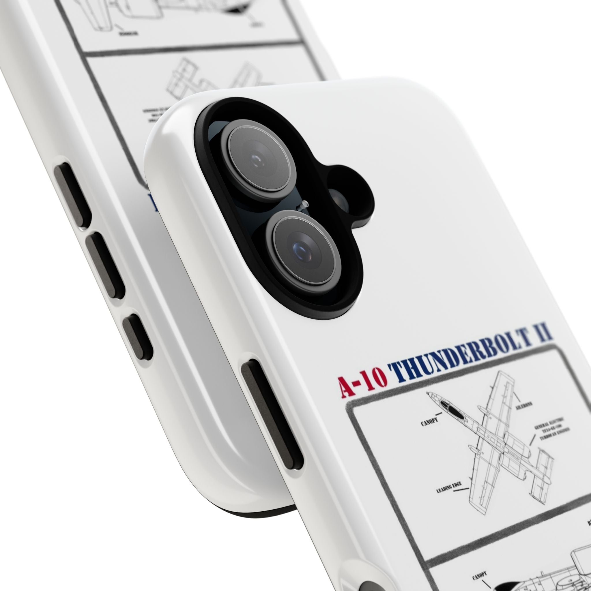 A-10 Thunderbolt Schematic edition phone case (USAF Colour-Way)