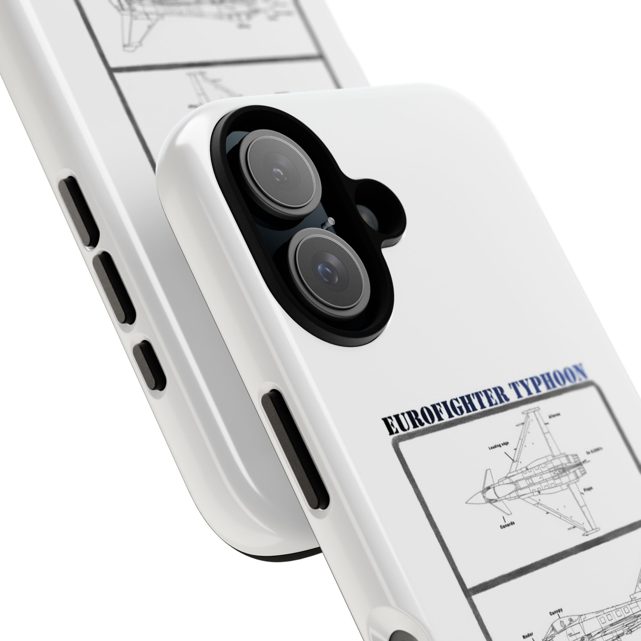 Eurofighter typhoon Schematic edition phone case (RAF Colour-Way)
