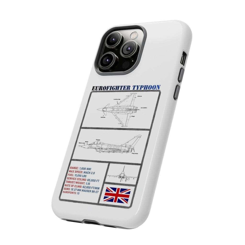 Eurofighter typhoon Schematic edition phone case (RAF Colour-Way)