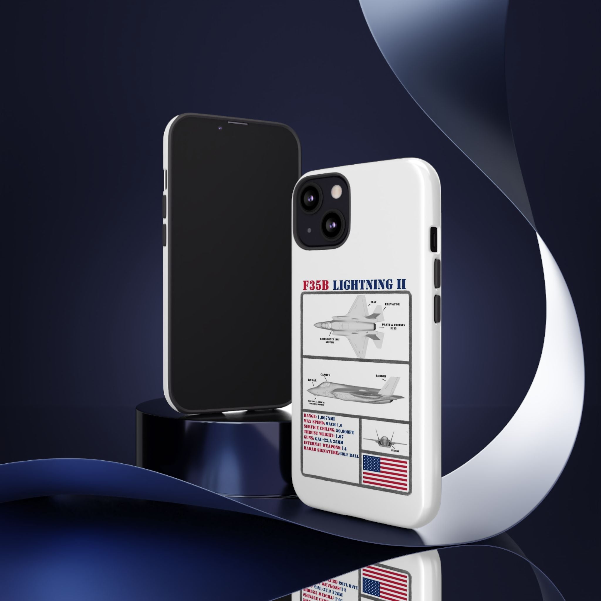 F-35 Lightning II Schematic edition phone case (USAF Colour-Way)