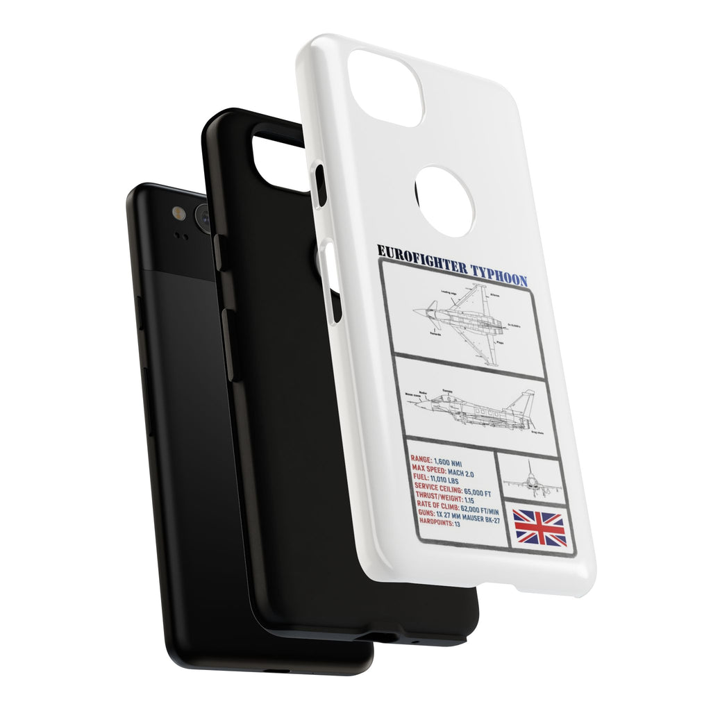 Eurofighter typhoon Schematic edition phone case (RAF Colour-Way)
