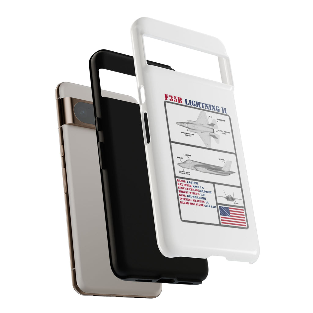 F-35 Lightning II Schematic edition phone case (USAF Colour-Way)