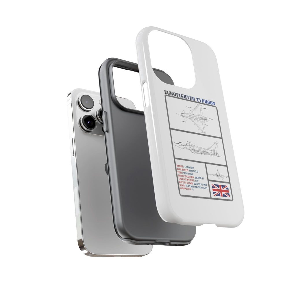 Eurofighter typhoon Schematic edition phone case (RAF Colour-Way)