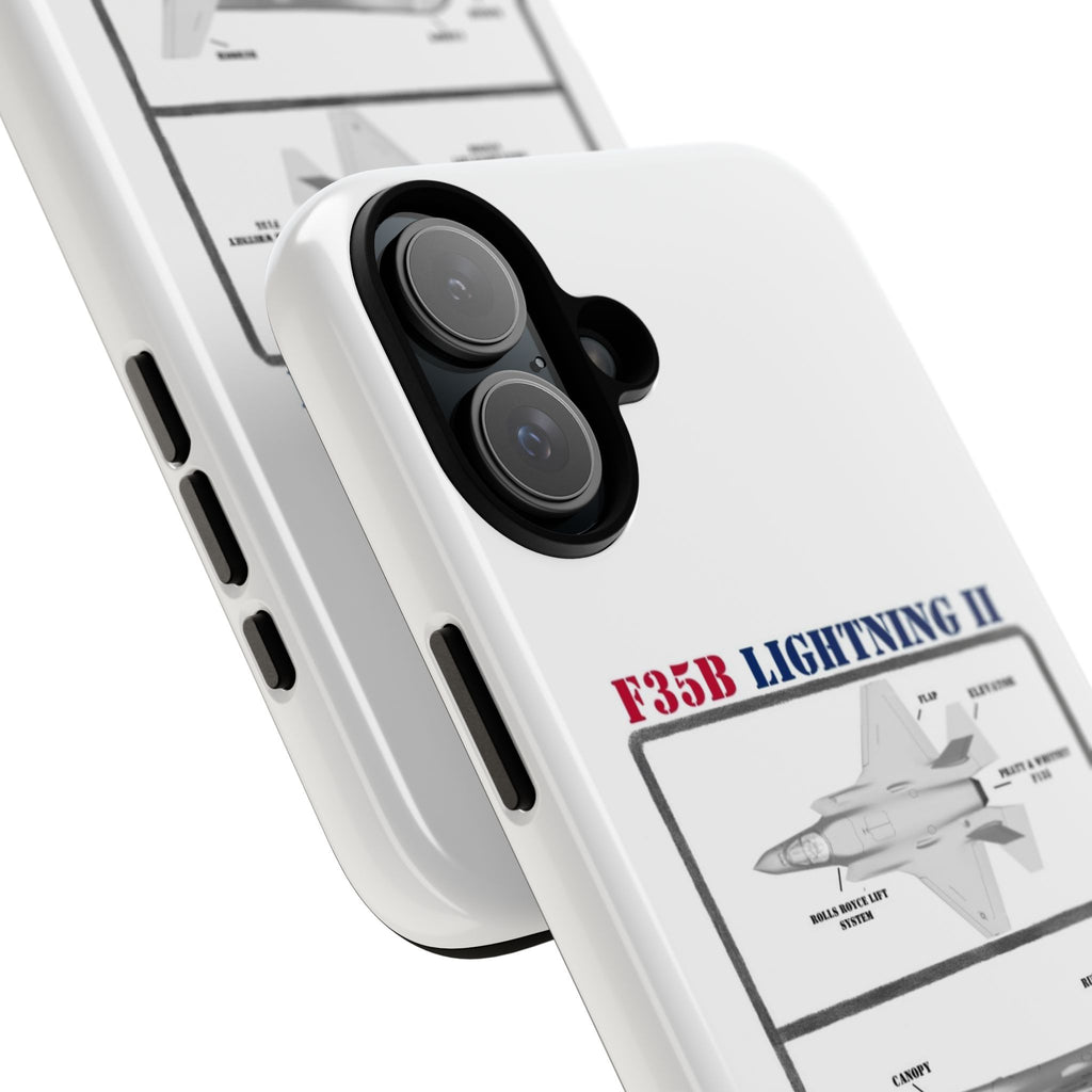 F-35 Lightning II Schematic edition phone case (USAF Colour-Way)
