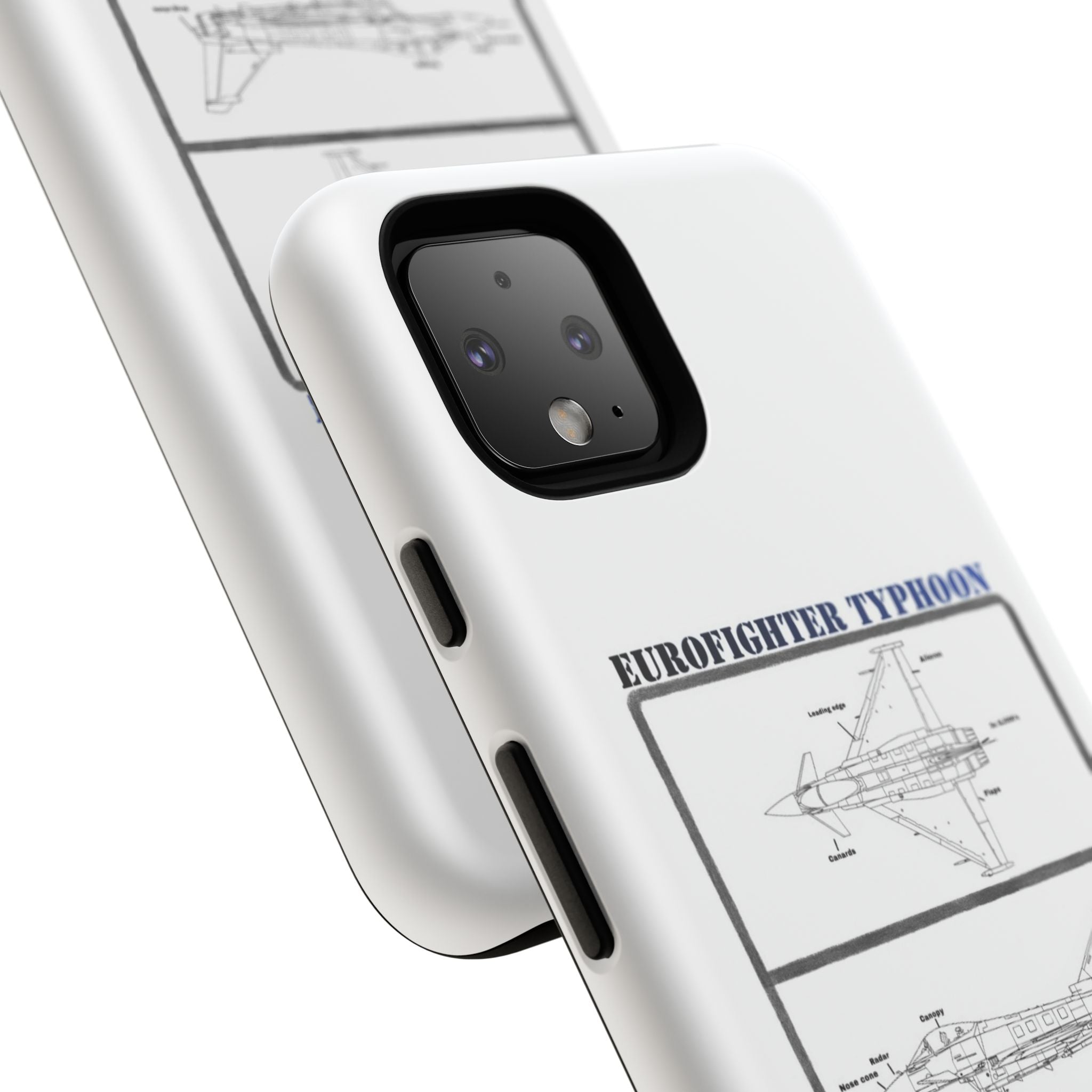 Eurofighter typhoon Schematic edition phone case (RAF Colour-Way)