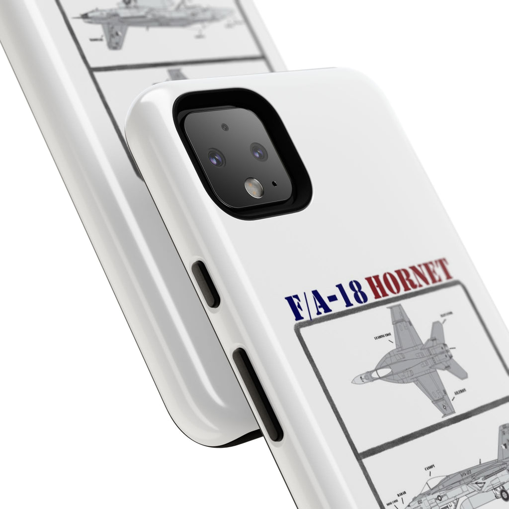 F/A-18 Hornet Schematic edition phone case (USAF Colour-Way)
