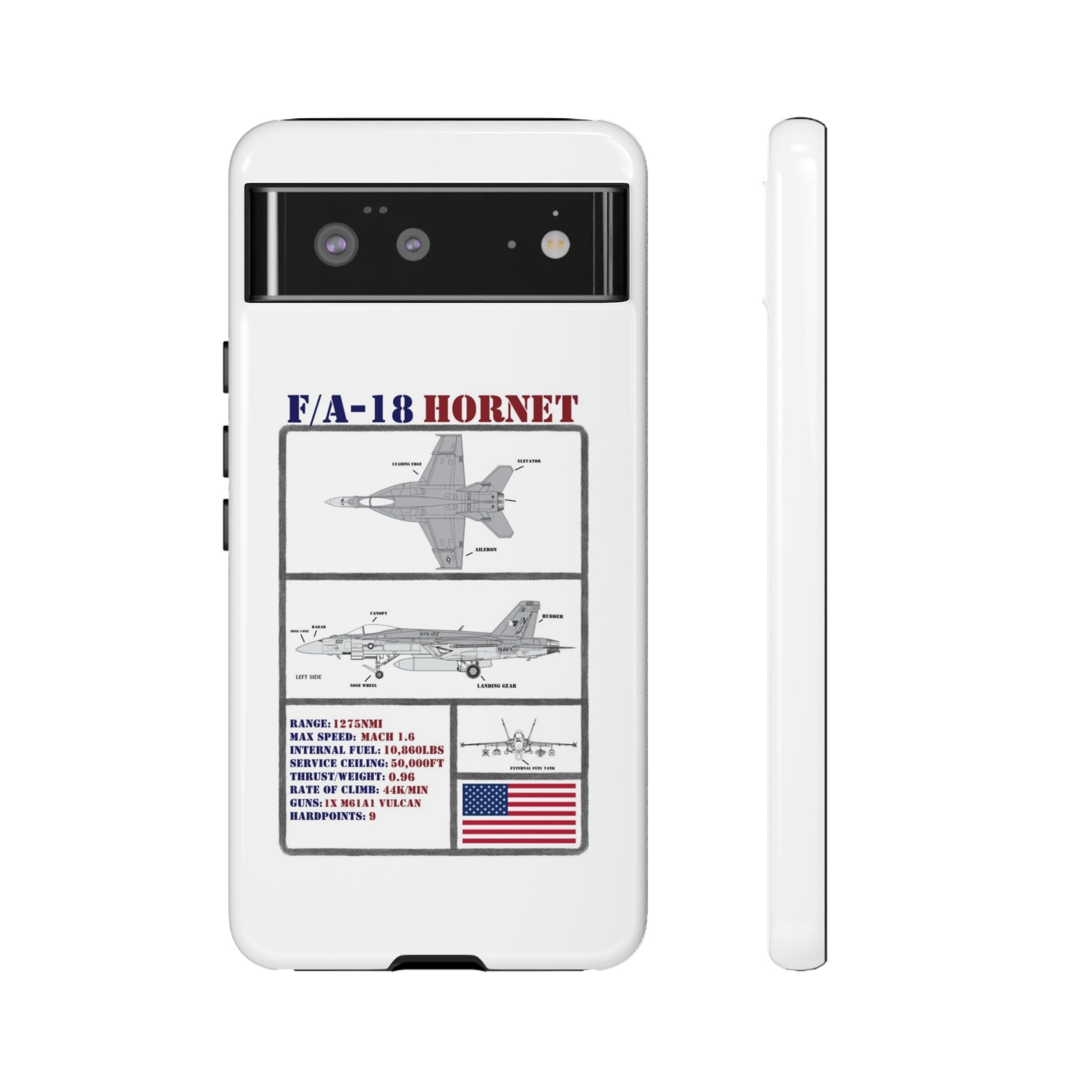 F/A-18 Hornet Schematic edition phone case (USAF Colour-Way)