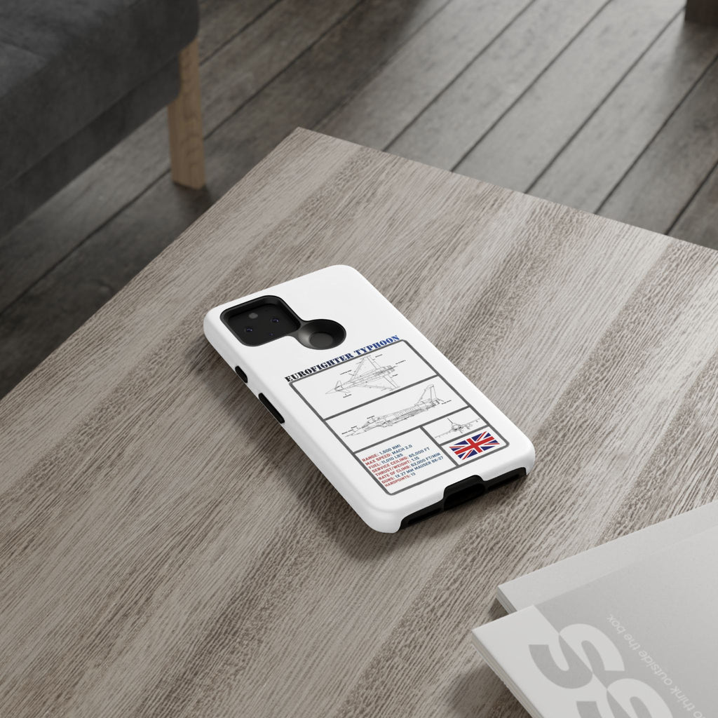 Eurofighter typhoon Schematic edition phone case (RAF Colour-Way)