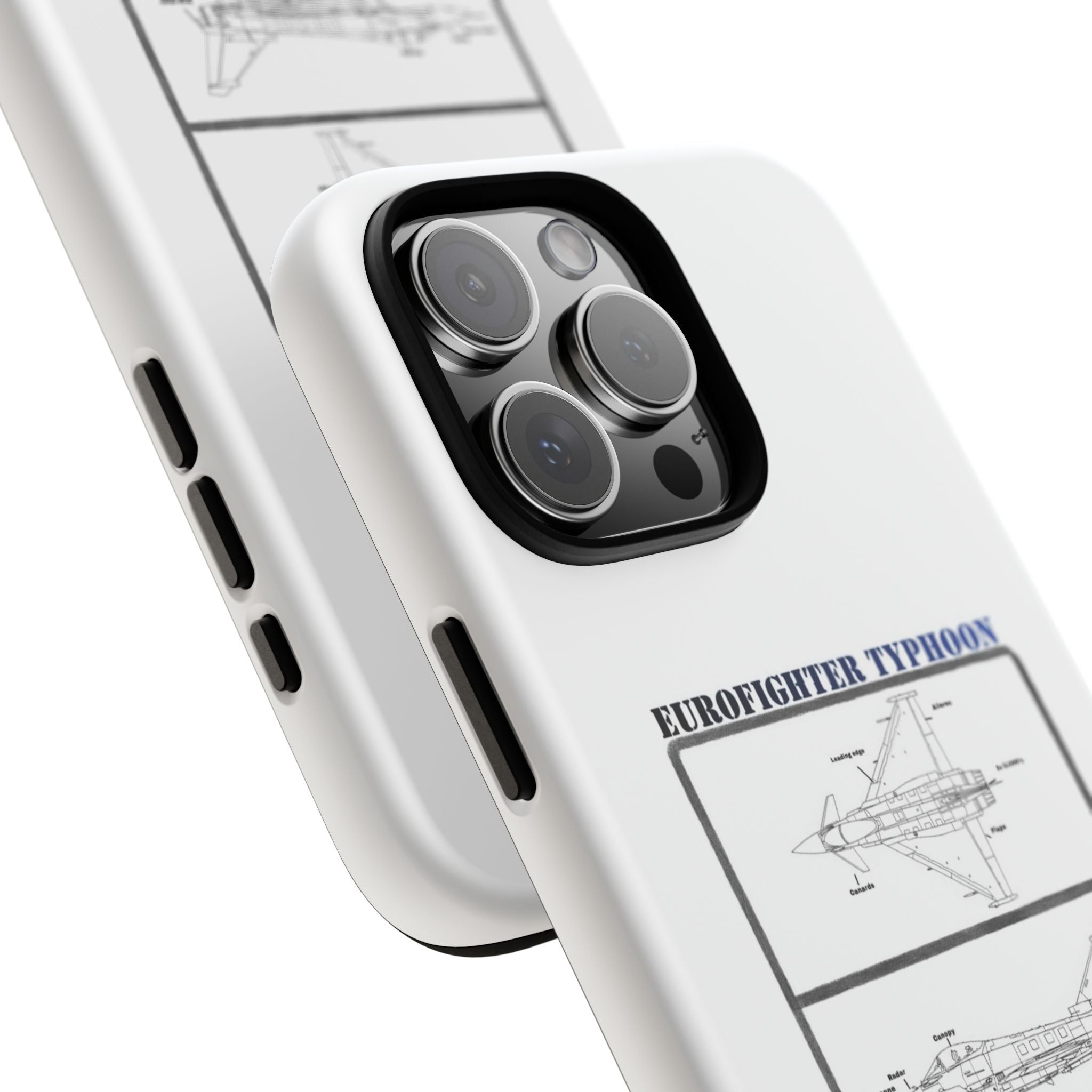 Eurofighter typhoon Schematic edition phone case (RAF Colour-Way)