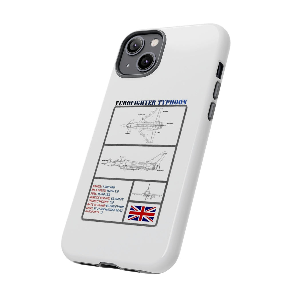 Eurofighter typhoon Schematic edition phone case (RAF Colour-Way)