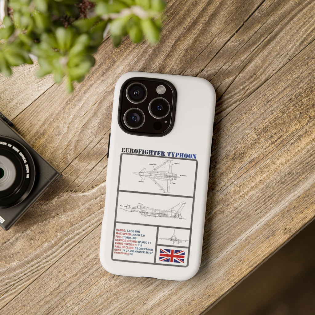 Eurofighter typhoon Schematic edition phone case (RAF Colour-Way)