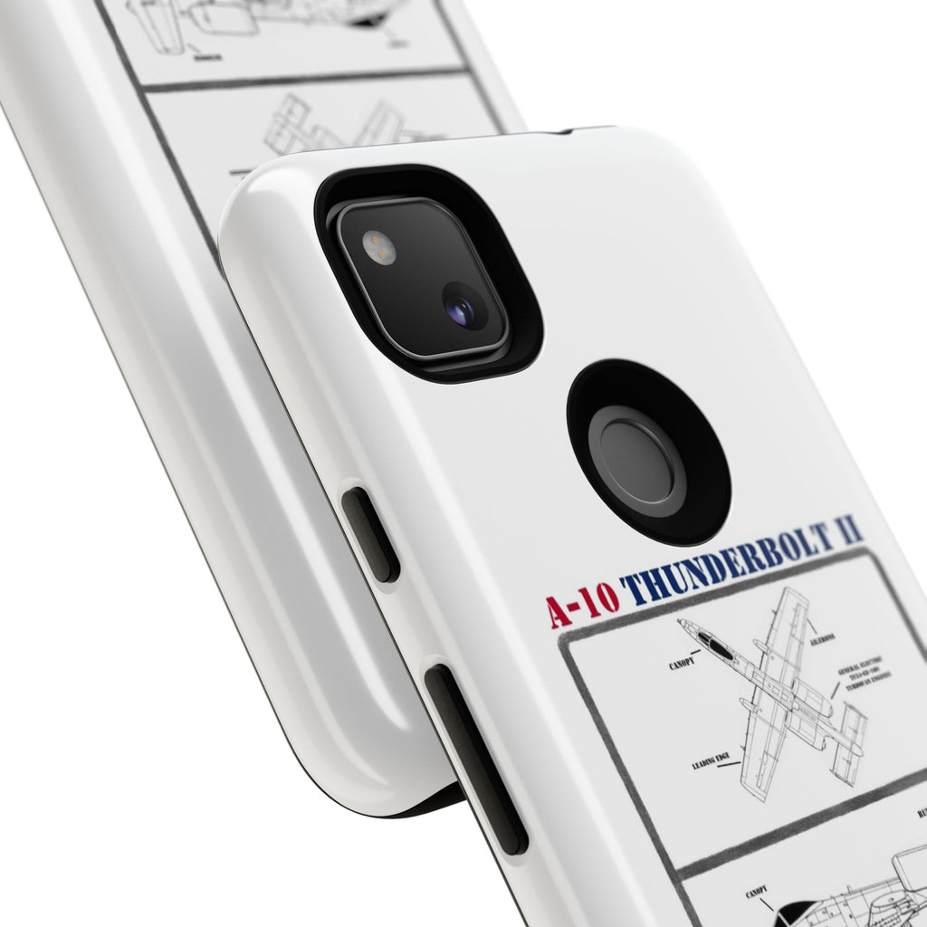 A-10 Thunderbolt Schematic edition phone case (USAF Colour-Way)