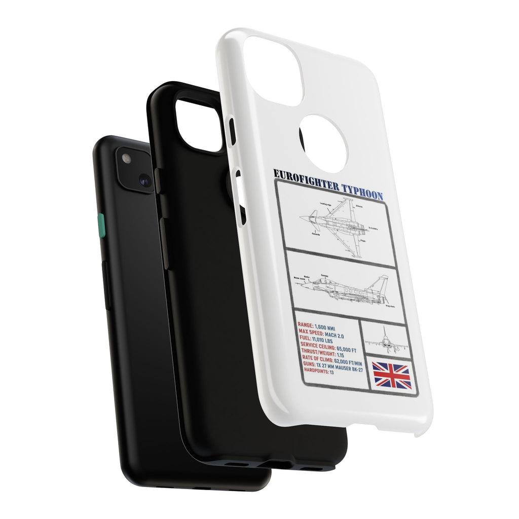 Eurofighter typhoon Schematic edition phone case (RAF Colour-Way)