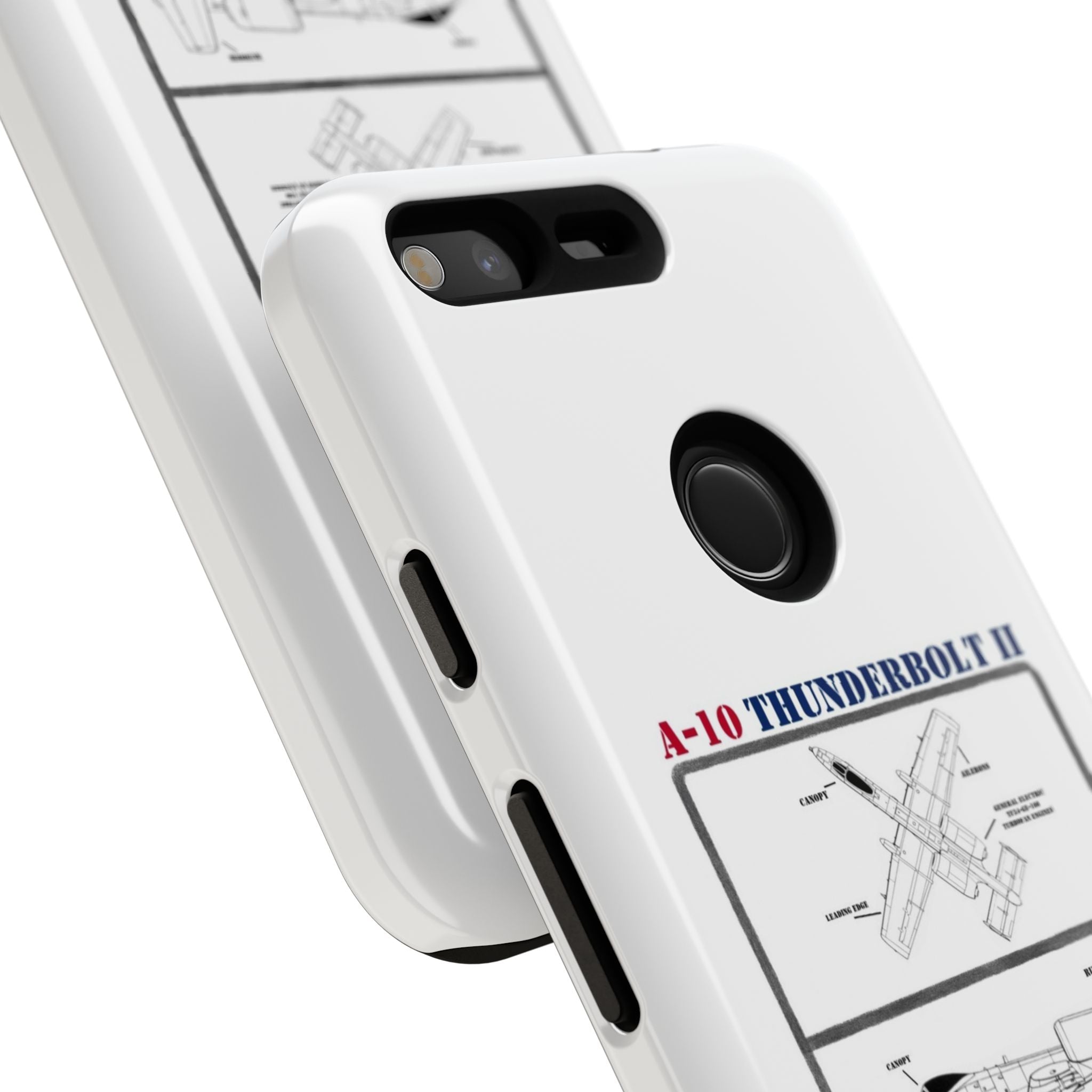 A-10 Thunderbolt Schematic edition phone case (USAF Colour-Way)