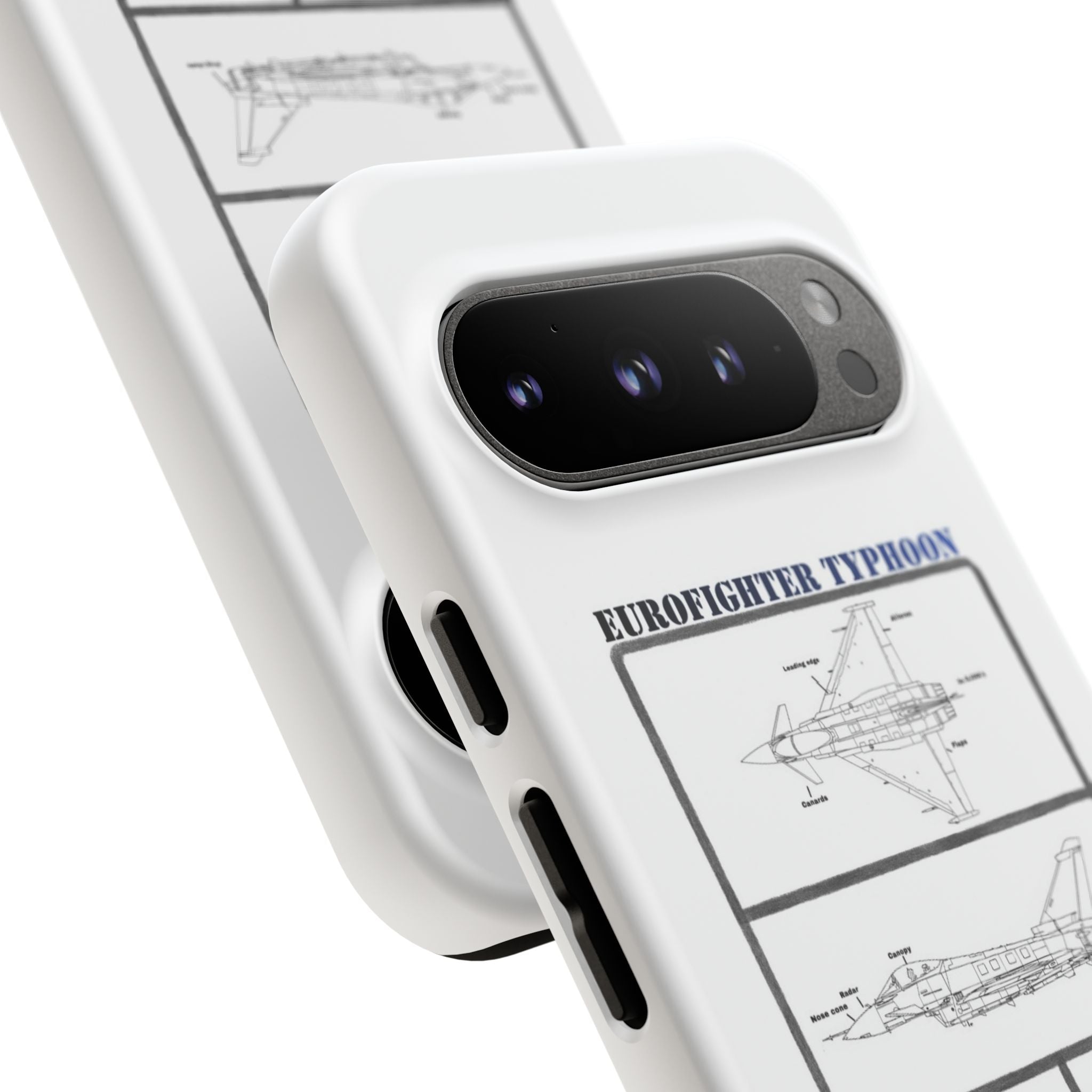 Eurofighter typhoon Schematic edition phone case (RAF Colour-Way)