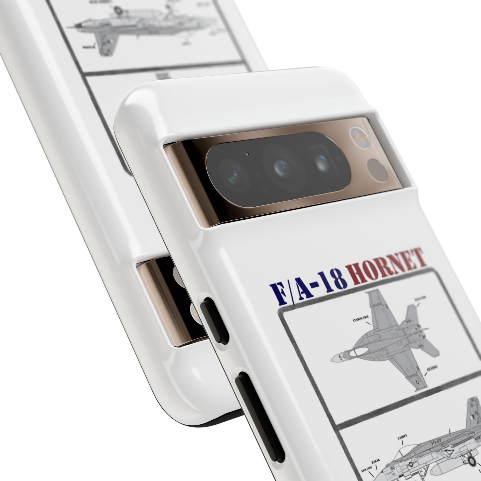 F/A-18 Hornet Schematic edition phone case (USAF Colour-Way)