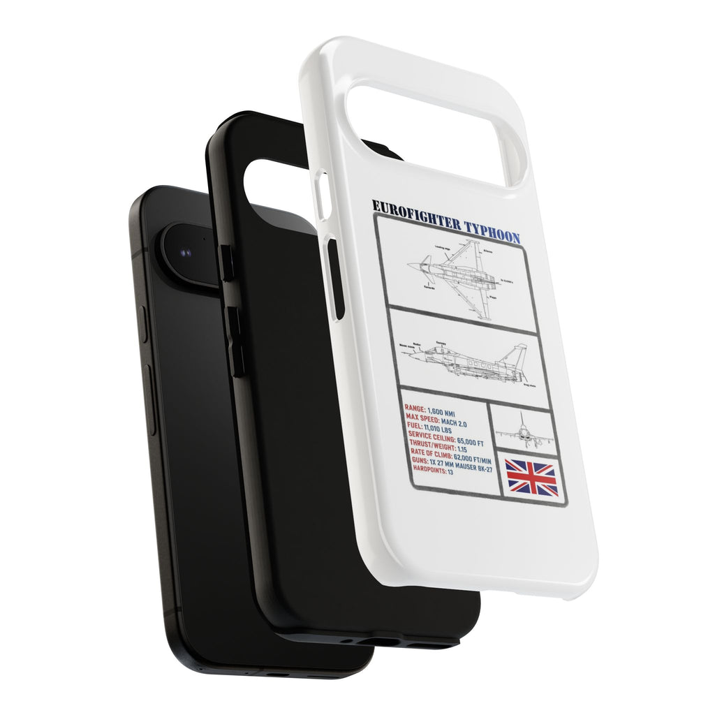 Eurofighter typhoon Schematic edition phone case (RAF Colour-Way)