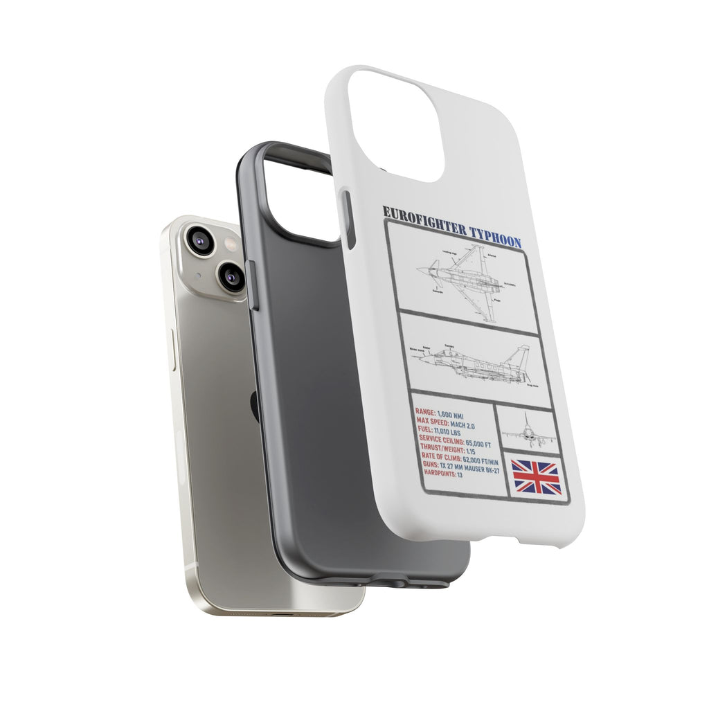 Eurofighter typhoon Schematic edition phone case (RAF Colour-Way)