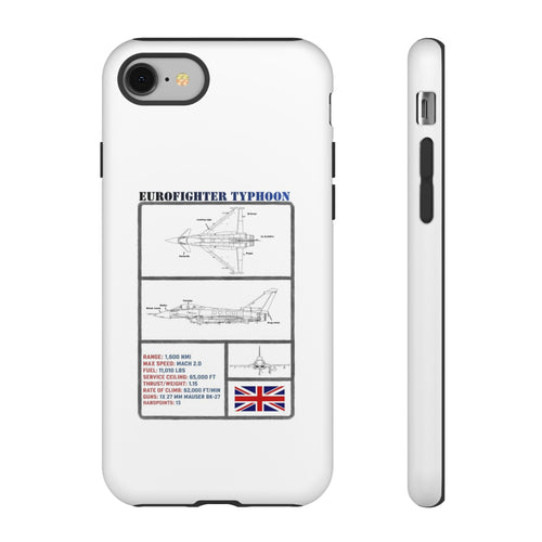 Eurofighter typhoon Schematic edition phone case (RAF Colour-Way)