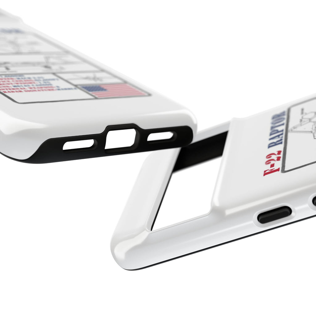 F-22 Raptor Schematic edition phone case (USAF Colour-Way)