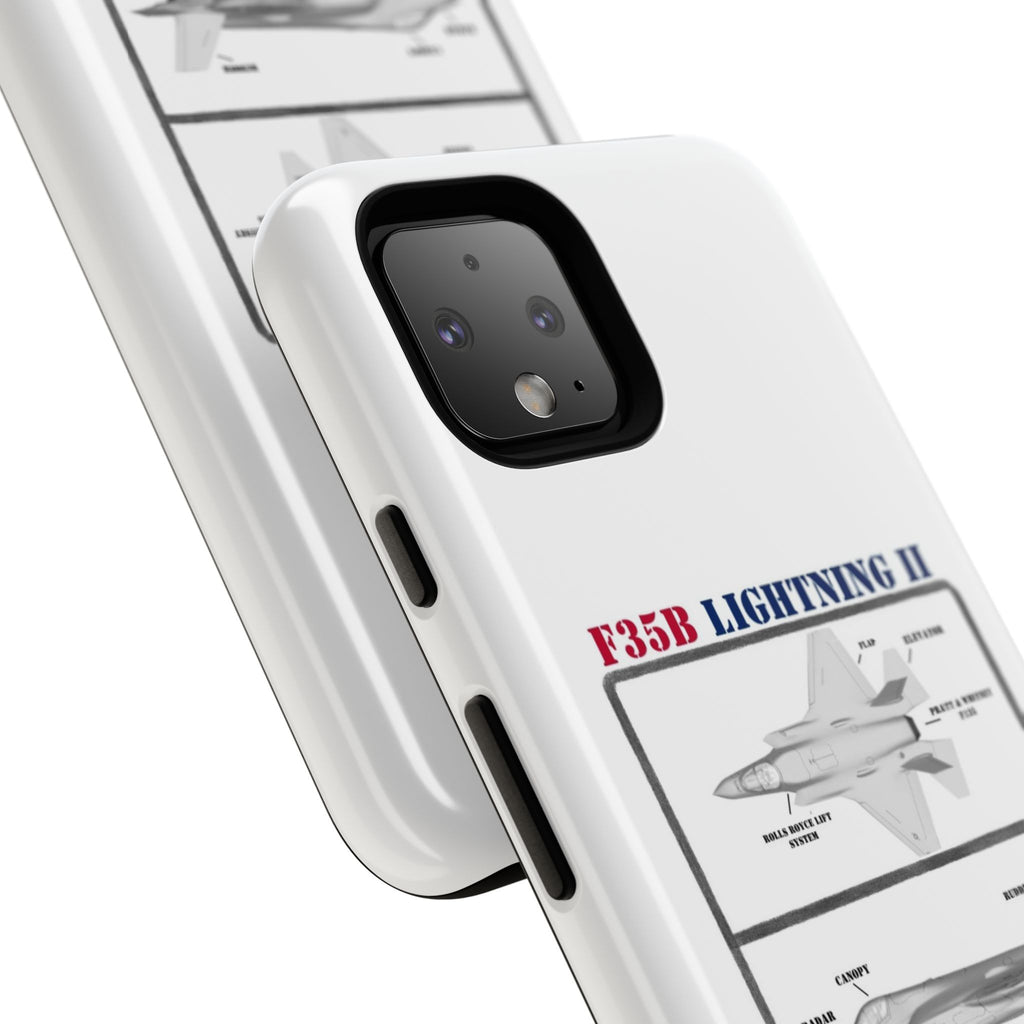 F-35 Lightning II Schematic edition phone case (USAF Colour-Way)