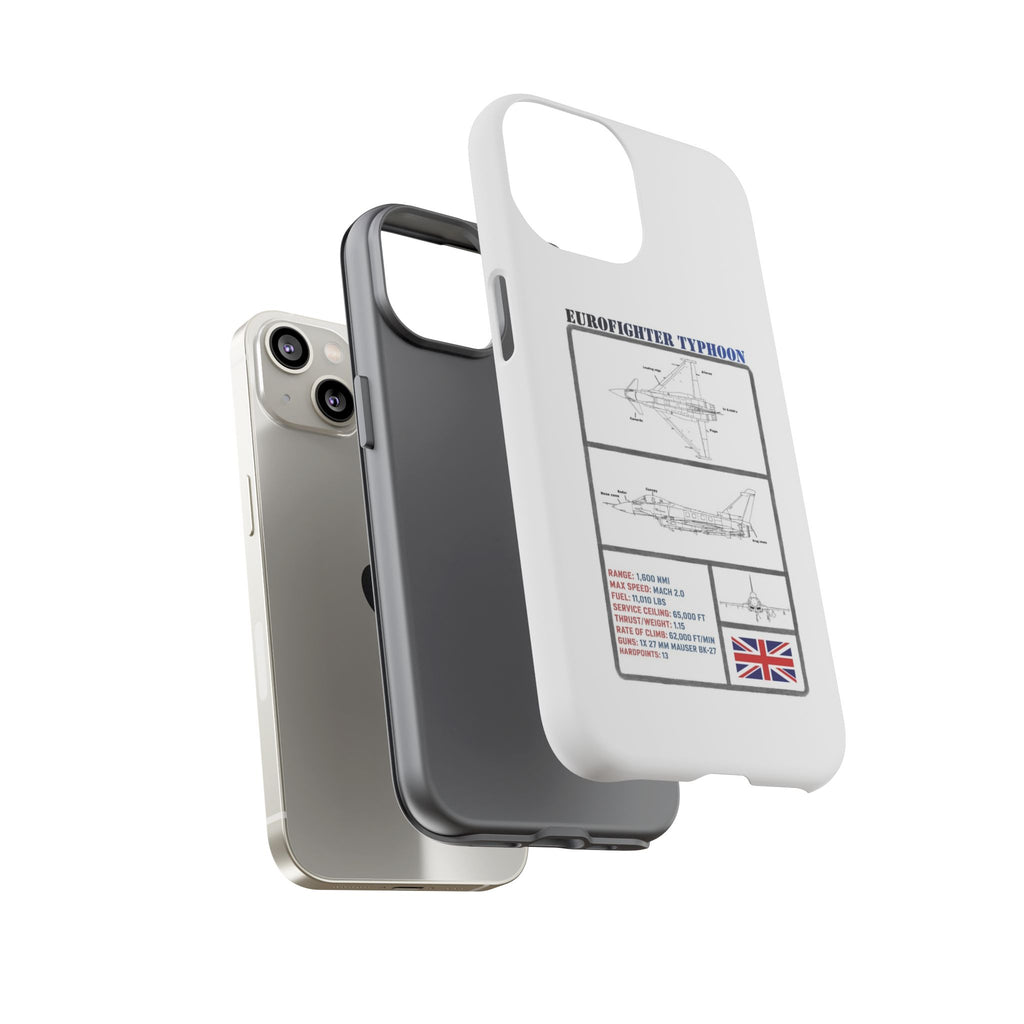 Eurofighter typhoon Schematic edition phone case (RAF Colour-Way)