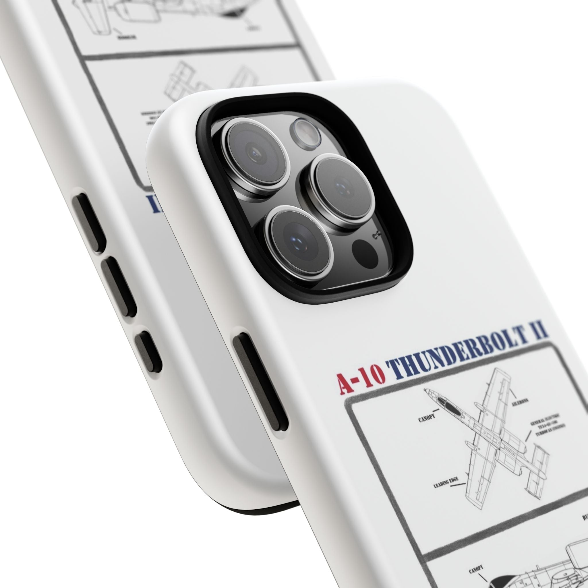 A-10 Thunderbolt Schematic edition phone case (USAF Colour-Way)