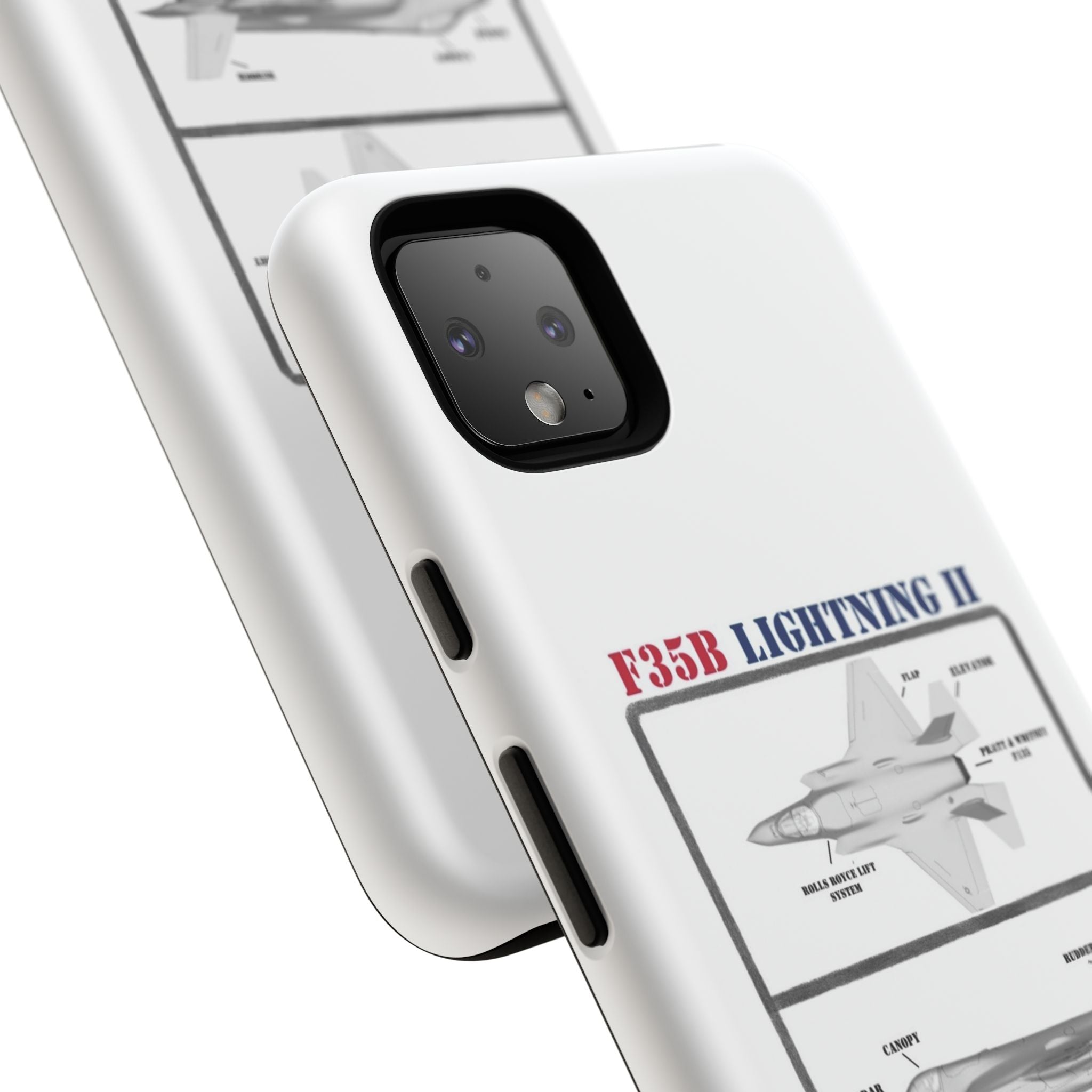 F-35 Lightning II Schematic edition phone case (USAF Colour-Way)