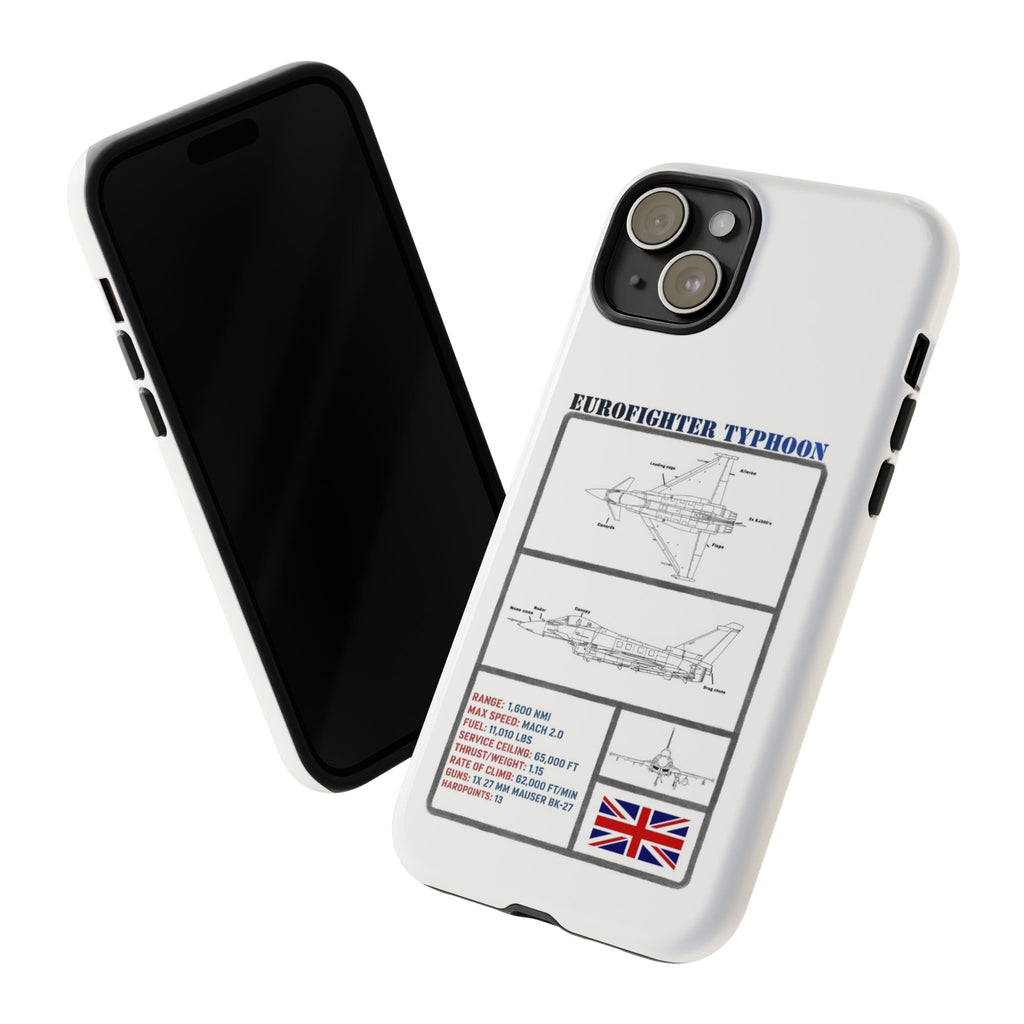 Eurofighter typhoon Schematic edition phone case (RAF Colour-Way)