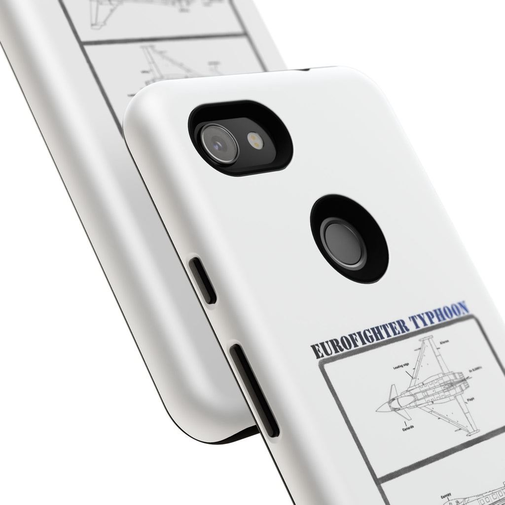Eurofighter typhoon Schematic edition phone case (RAF Colour-Way)