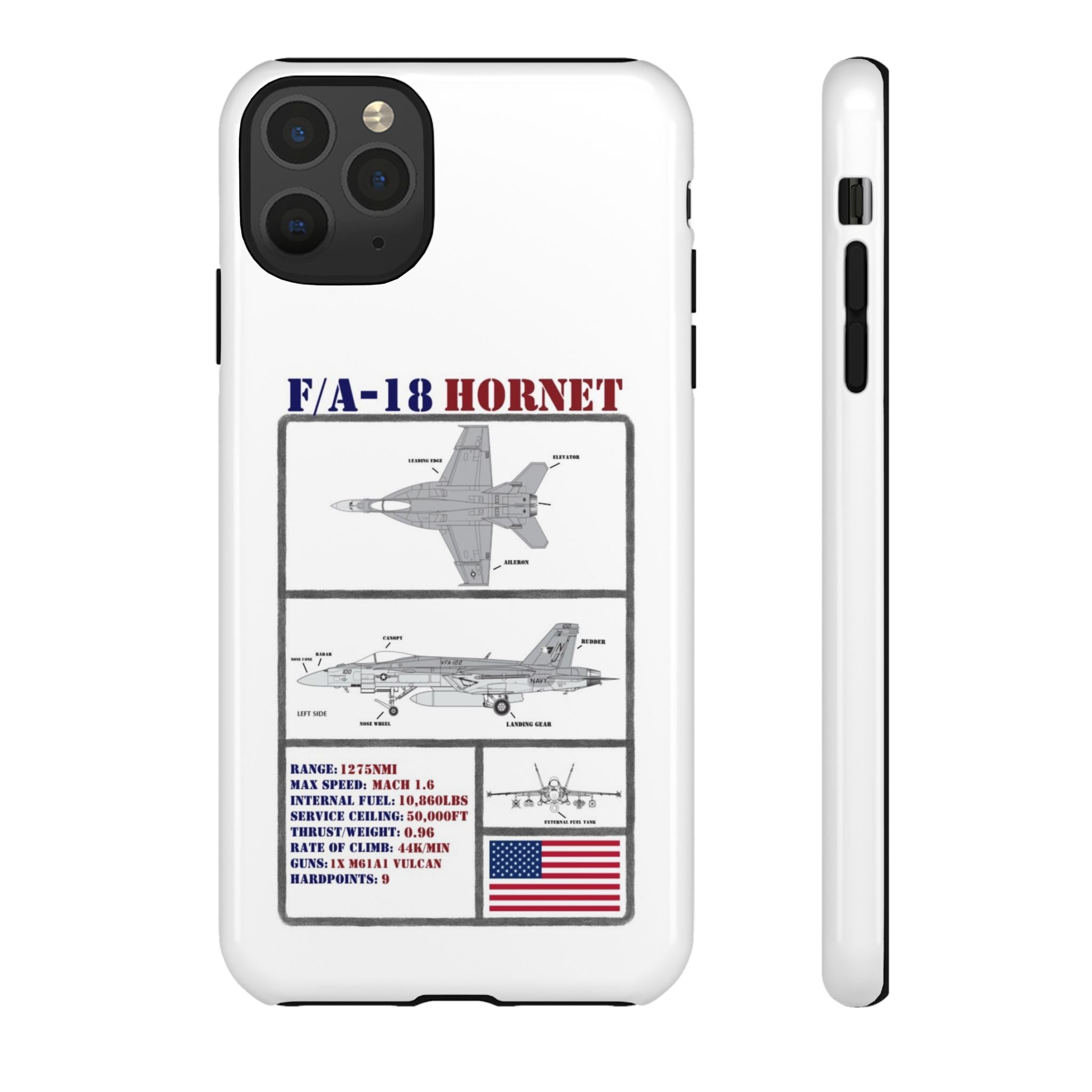 F/A-18 Hornet Schematic edition phone case (USAF Colour-Way)