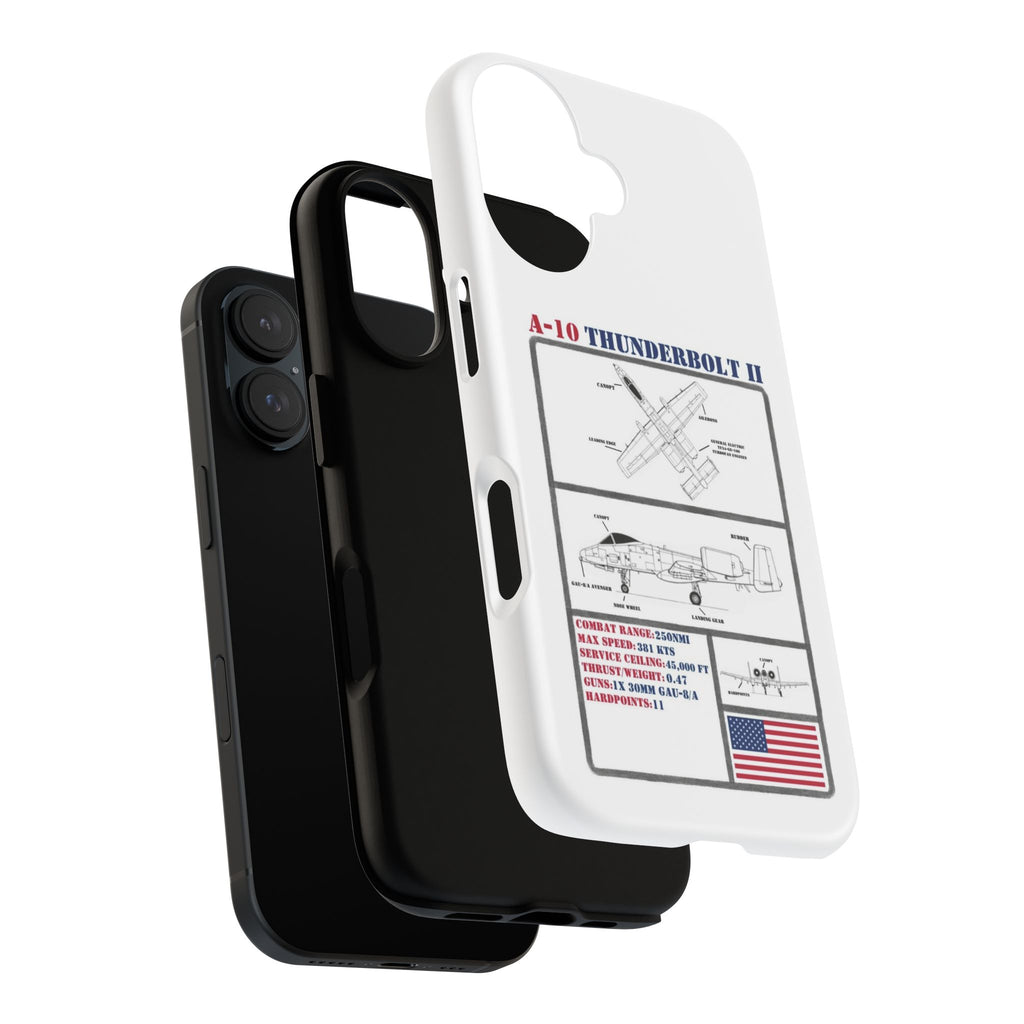 A-10 Thunderbolt Schematic edition phone case (USAF Colour-Way)