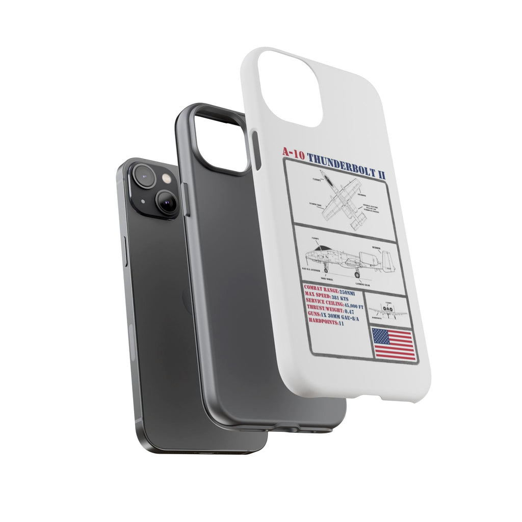 A-10 Thunderbolt Schematic edition phone case (USAF Colour-Way)