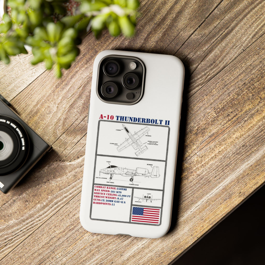 A-10 Thunderbolt Schematic edition phone case (USAF Colour-Way)