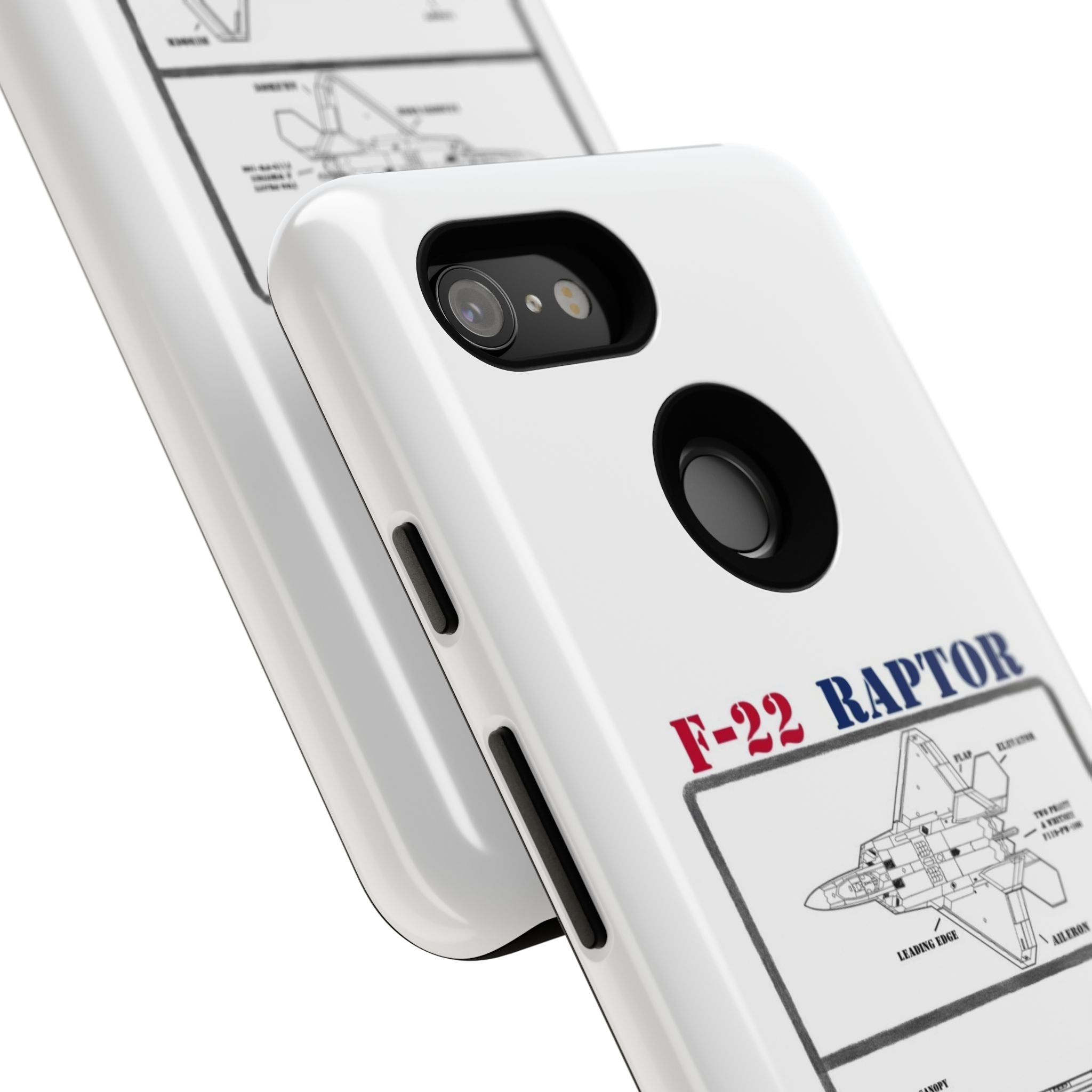 F-22 Raptor Schematic edition phone case (USAF Colour-Way)