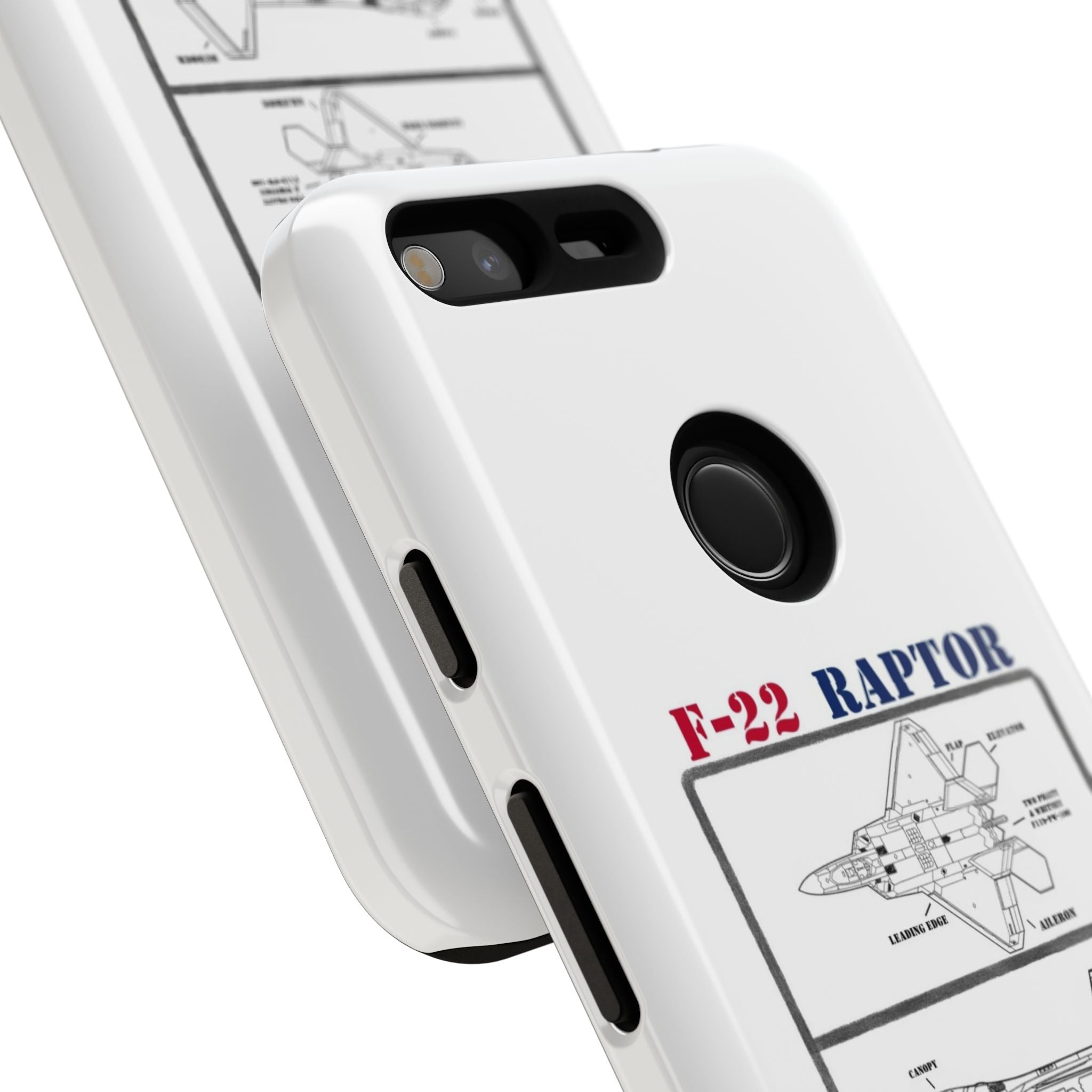F-22 Raptor Schematic edition phone case (USAF Colour-Way)